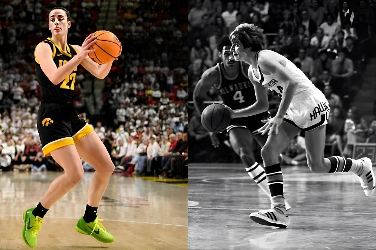 Cover Image for Caitlin Clark becomes women’s all-time leading scorer: Big Ten foes explain why she’s a ‘generational talent’