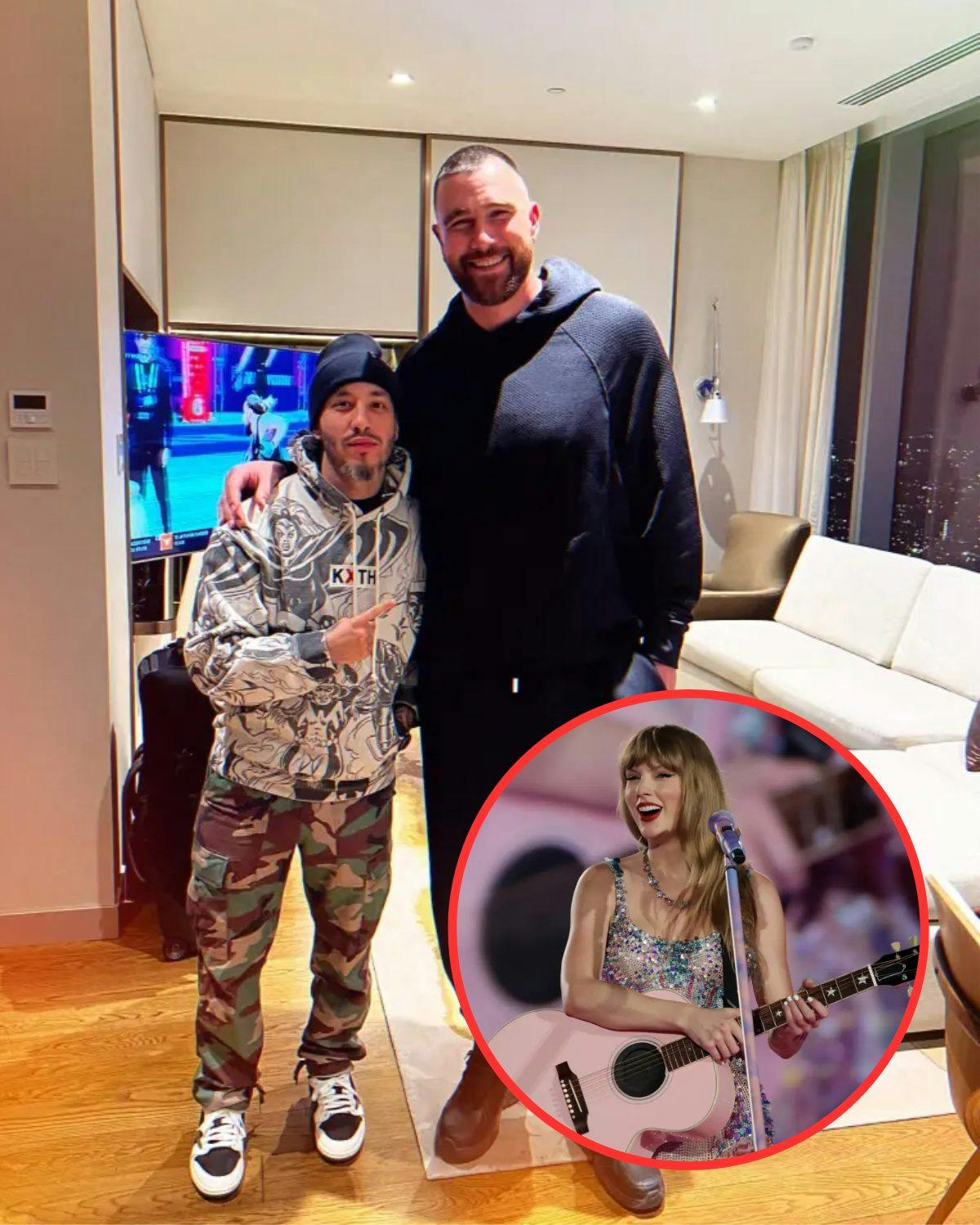 Cover Image for Travis Kelce surfaces in Philadelphia as girlfriend Taylor Swift plays sold-out Eras Tour shows in Singapore